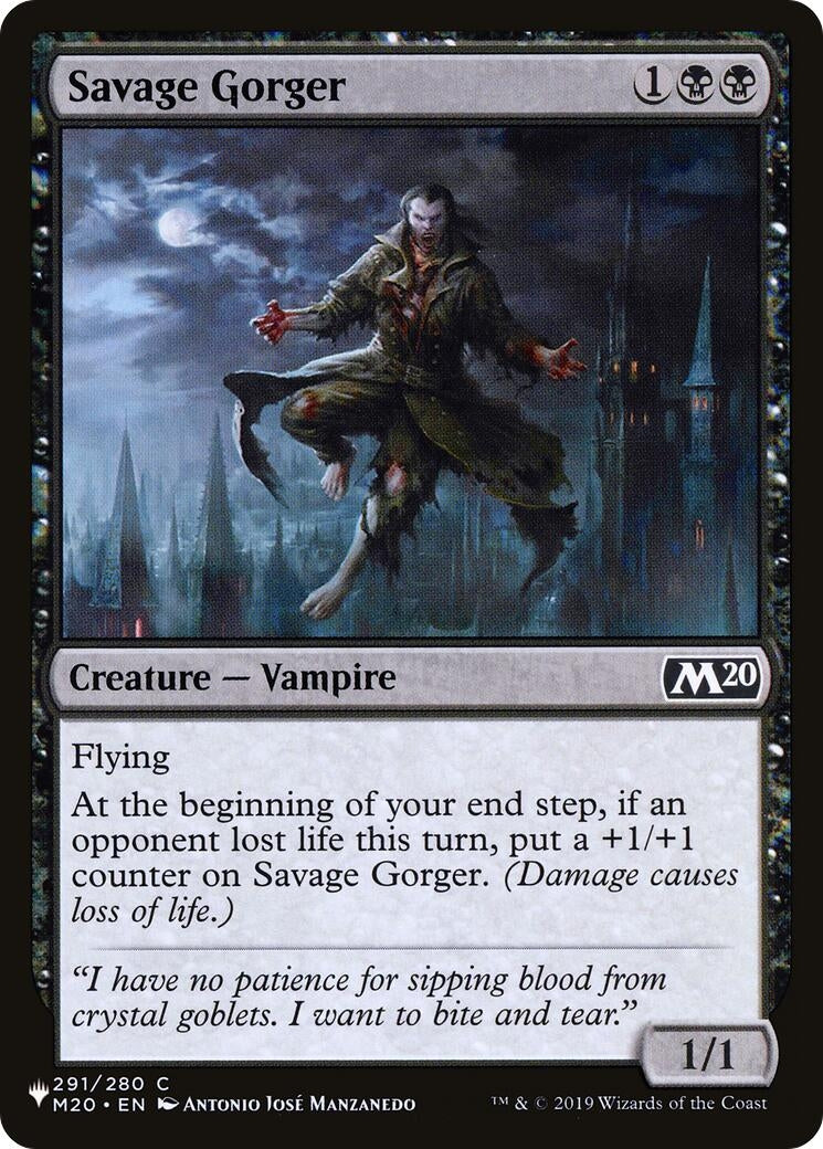 Image for Savage Gorger (291/280) (LIST) - Magic: The Gathering