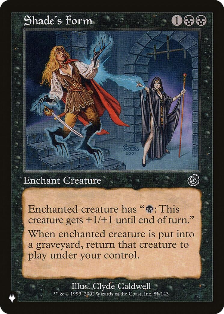 Image for Shade's Form (81/143) (LIST) - Magic: The Gathering