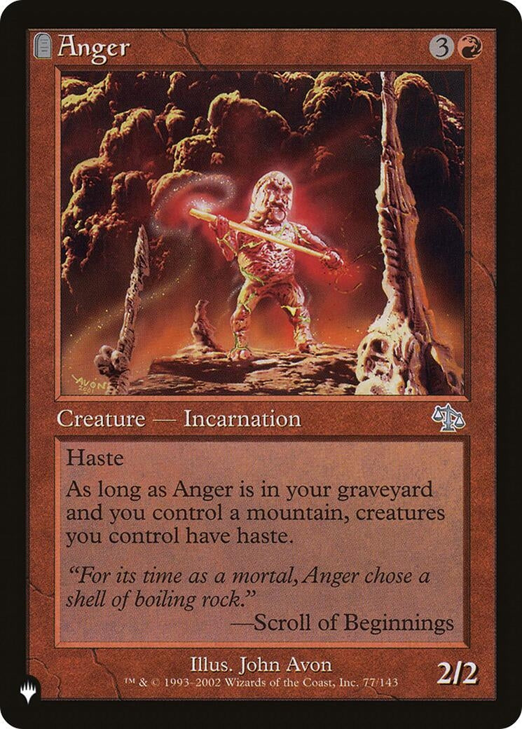 Image for Anger (JUD) (77/143) (LIST) - Magic: The Gathering