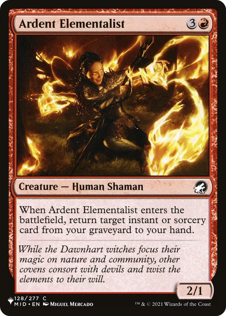 Image for Ardent Elementalist (128/277) (LIST) - Magic: The Gathering