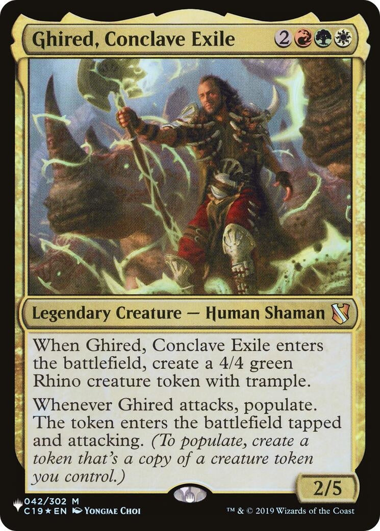 Image for Ghired, Conclave Exile (042/302) (LIST) - Magic: The Gathering