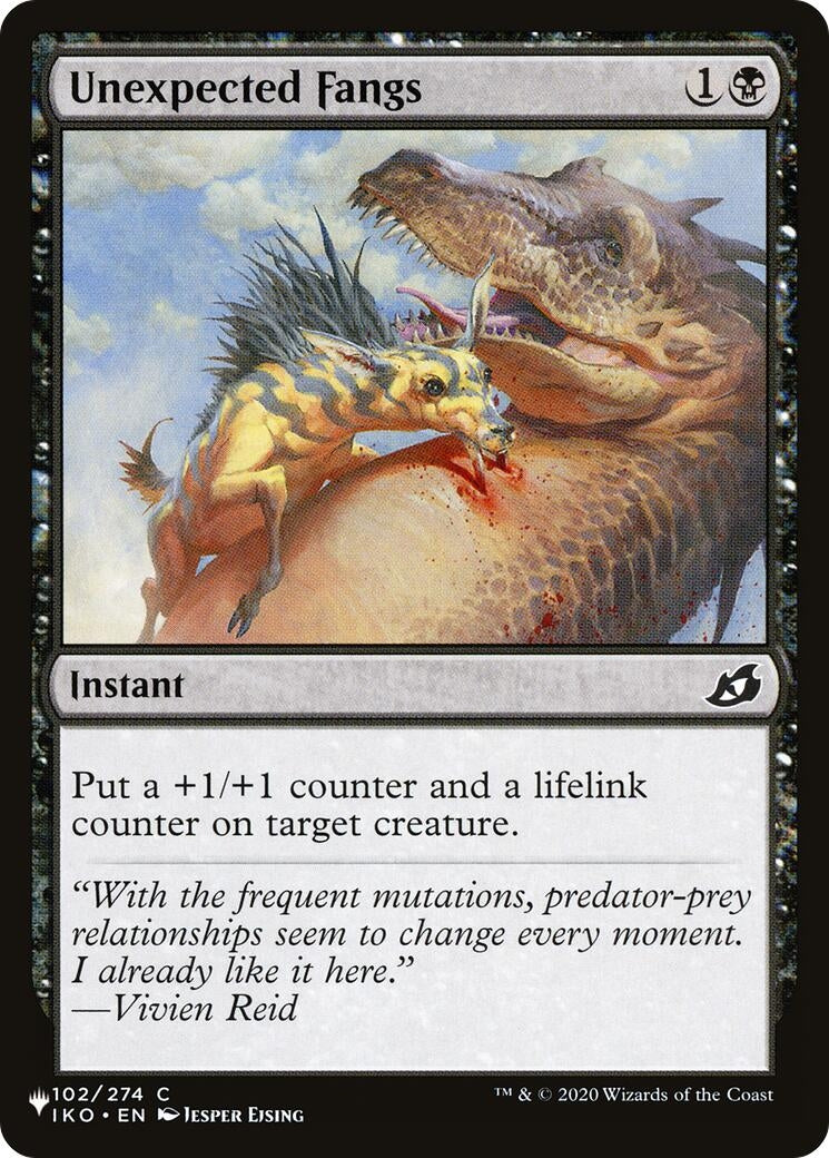 Image for Unexpected Fangs (102/274) - Magic: The Gathering