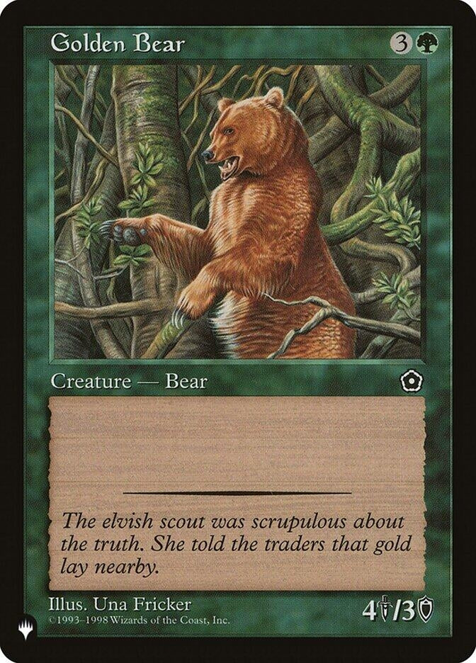 Image for Golden Bear (LIST) - Magic: The Gathering