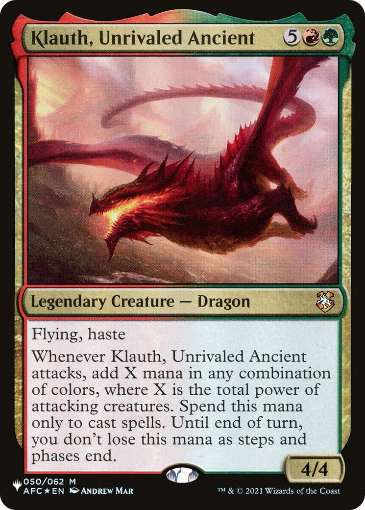 Image for Klauth, Unrivaled Ancient (050/062) - Magic: The Gathering