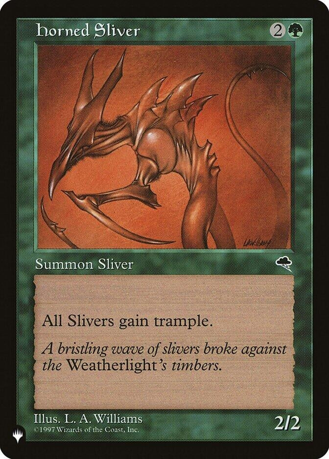 Image for Horned Sliver (LIST) - Magic: The Gathering