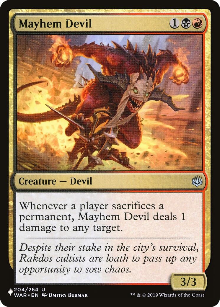 Image for Mayhem Devil (204/264) (LIST) - Magic: The Gathering