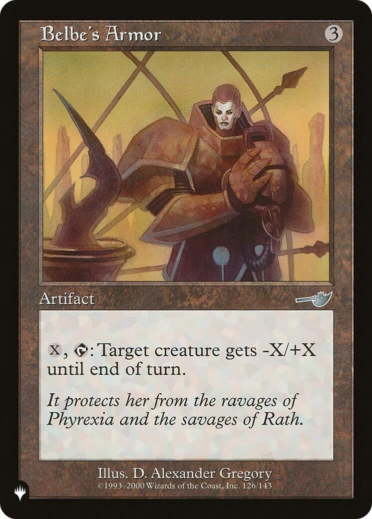 Image for Belbe's Armor (126/143) (LIST) - Magic: The Gathering