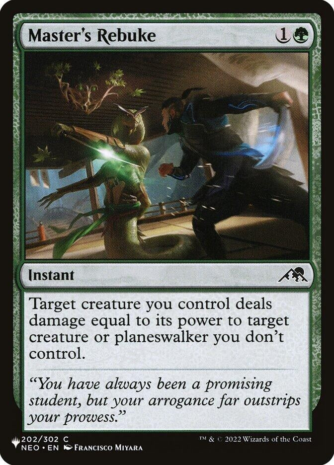 Image for Master's Rebuke (202/302) (LIST) - Magic: The Gathering