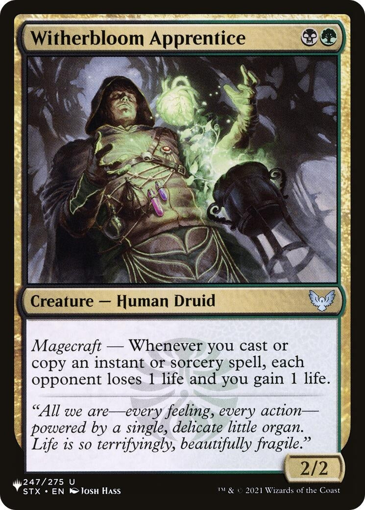 Image for Witherbloom Apprentice (247/275) (LIST) - Magic: The Gathering