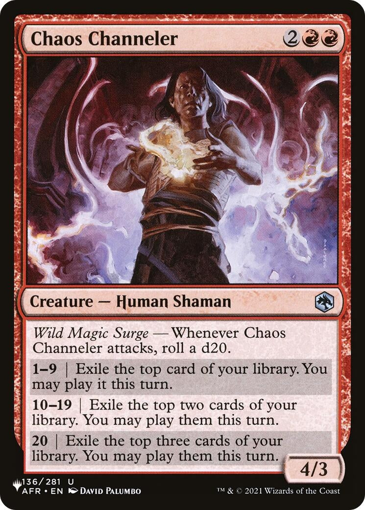 Image for Chaos Channeler (136/281) (LIST) - Magic: The Gathering