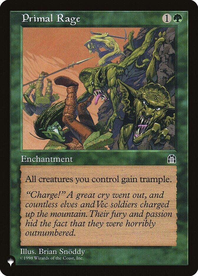 Image for Primal Rage (LIST) - Magic: The Gathering