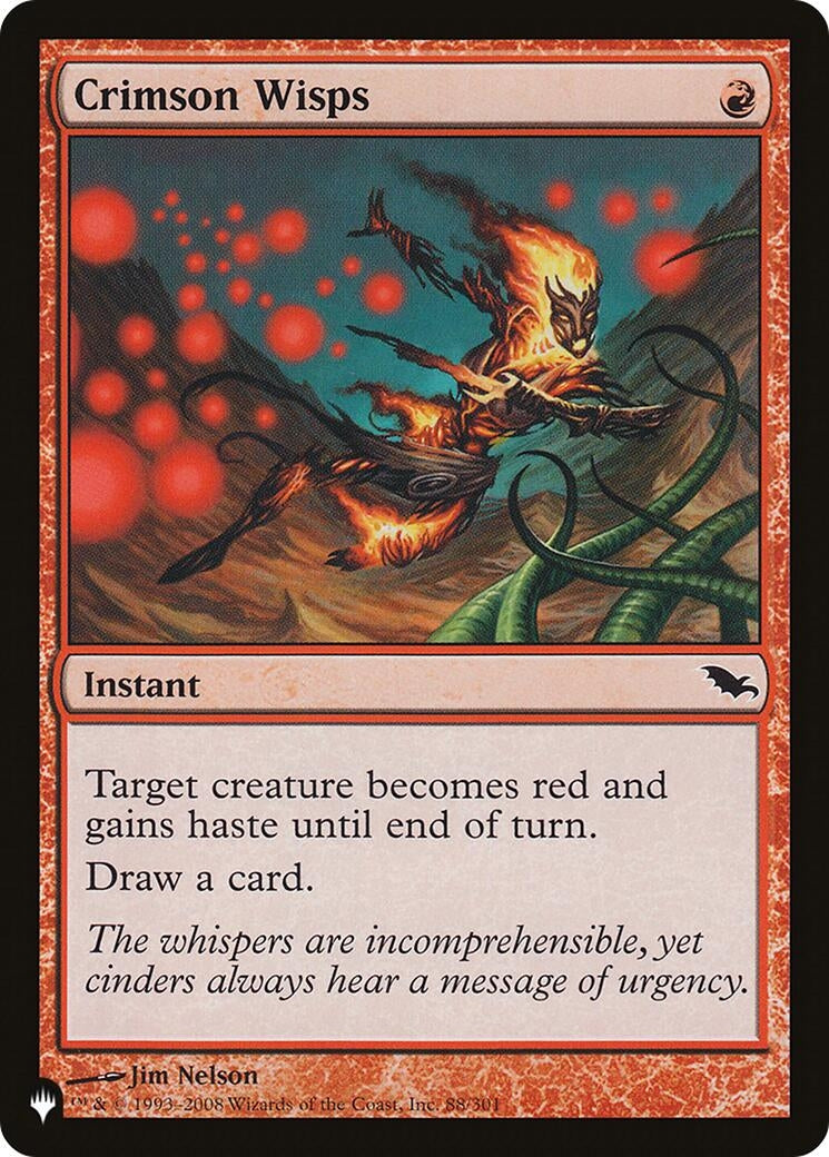 Image for Crimson Wisps (SHM) (88/301) (LIST) - Magic: The Gathering