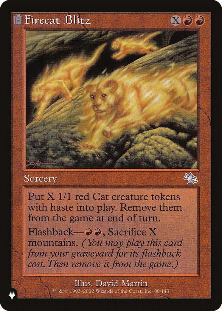 Image for Firecat Blitz (88/143) (LIST) - Magic: The Gathering