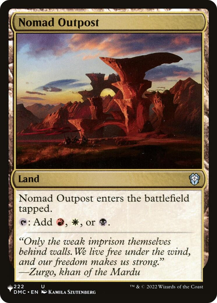 Image for Nomad Outpost (222/048) (LIST) - Magic: The Gathering