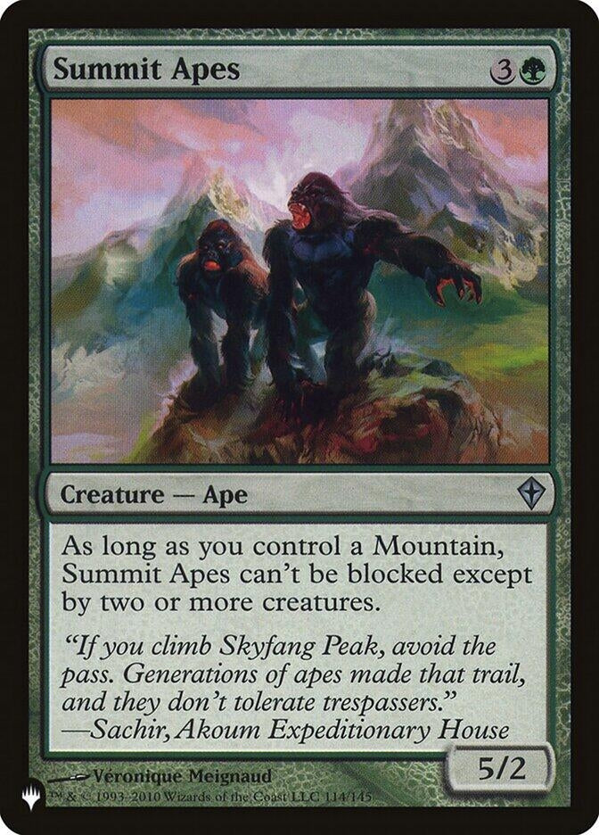 Image for Summit Apes (114/145) (LIST) - Magic: The Gathering