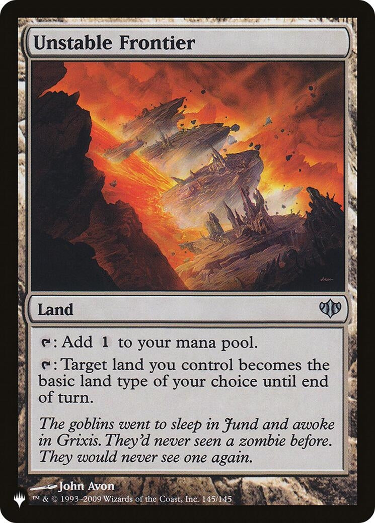 Image for Unstable Frontier (145/145) - Magic: The Gathering