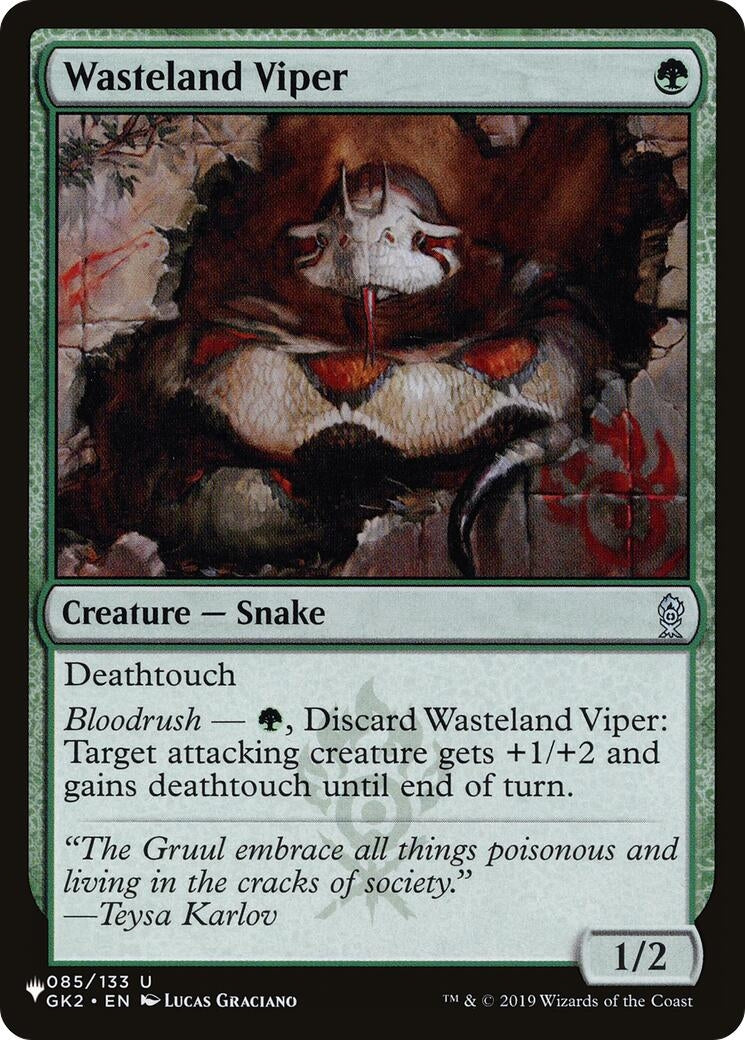Image for Wasteland Viper (085/133) - Magic: The Gathering