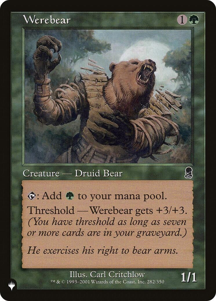 Image for Werebear (282/350) (LIST) - Magic: The Gathering