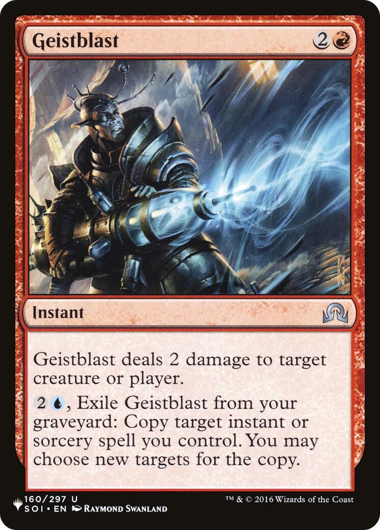 Image for Geistblast (160/297) (LIST) - Magic: The Gathering