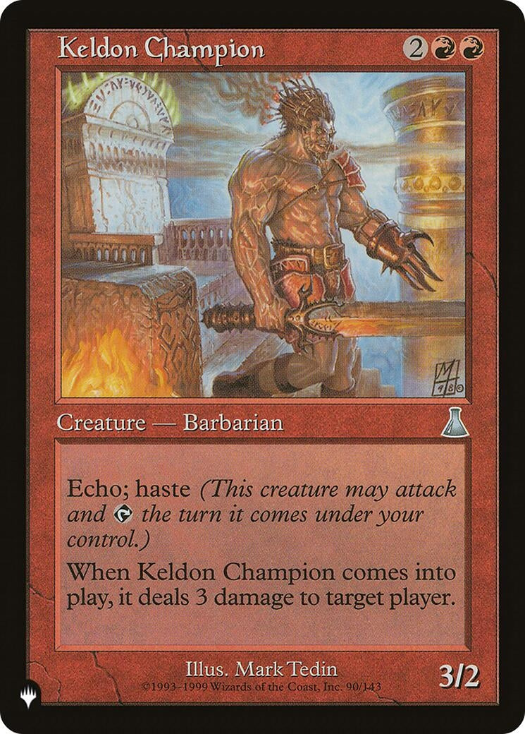 Image for Keldon Champion (90/143) (LIST) - Magic: The Gathering