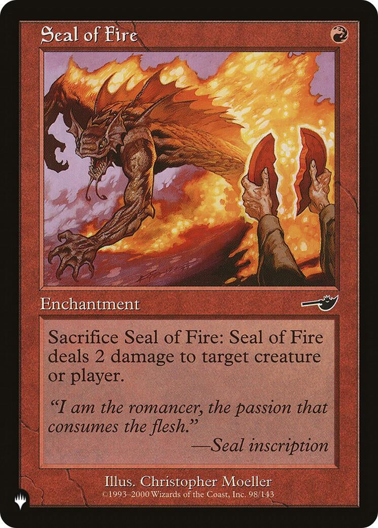 Image for Seal of Fire (98/143) - Magic: The Gathering