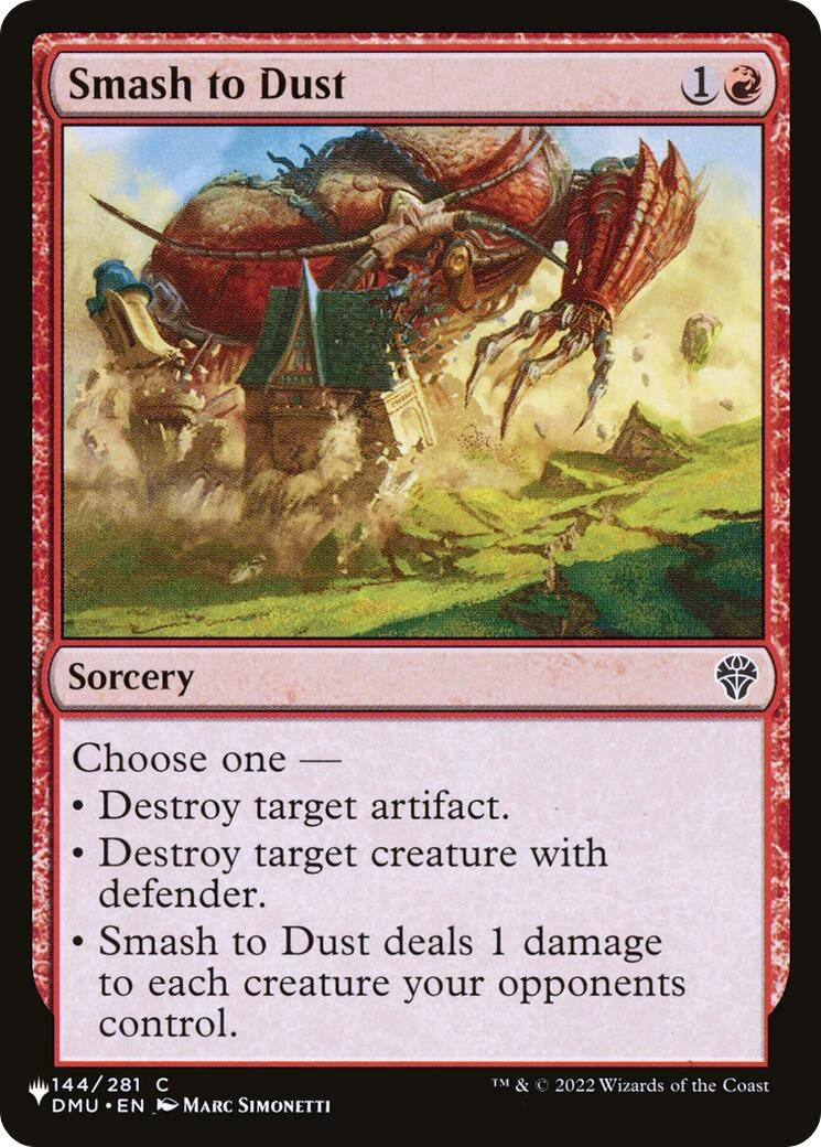 Image for Smash to Dust (144/281) - Magic: The Gathering