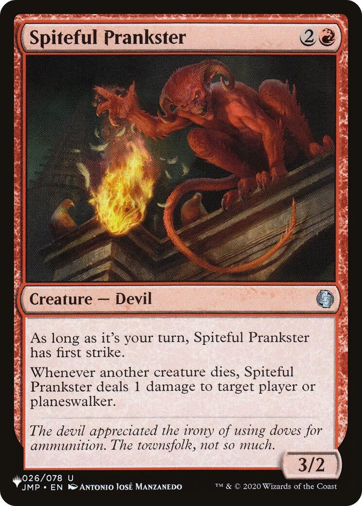 Image for Spiteful Prankster (026/078) - Magic: The Gathering
