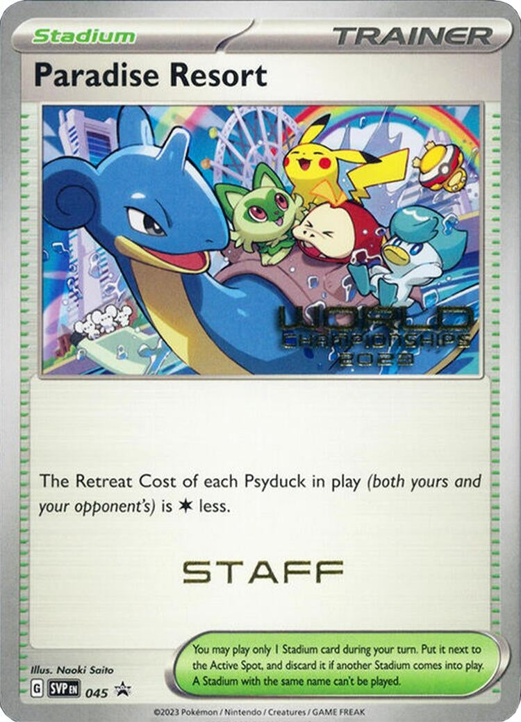 Image for Paradise Resort - 045 (World Championships 2023) [Staff] (045) (SVP) - Pokemon