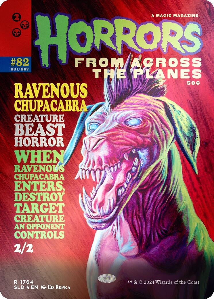 Image for Ravenous Chupacabra (1764) (Rainbow Foil) (1764) - Magic: The Gathering