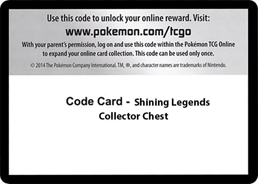 Image for Code Card - Shining Legends Collector Chest (SHL) - Pokemon