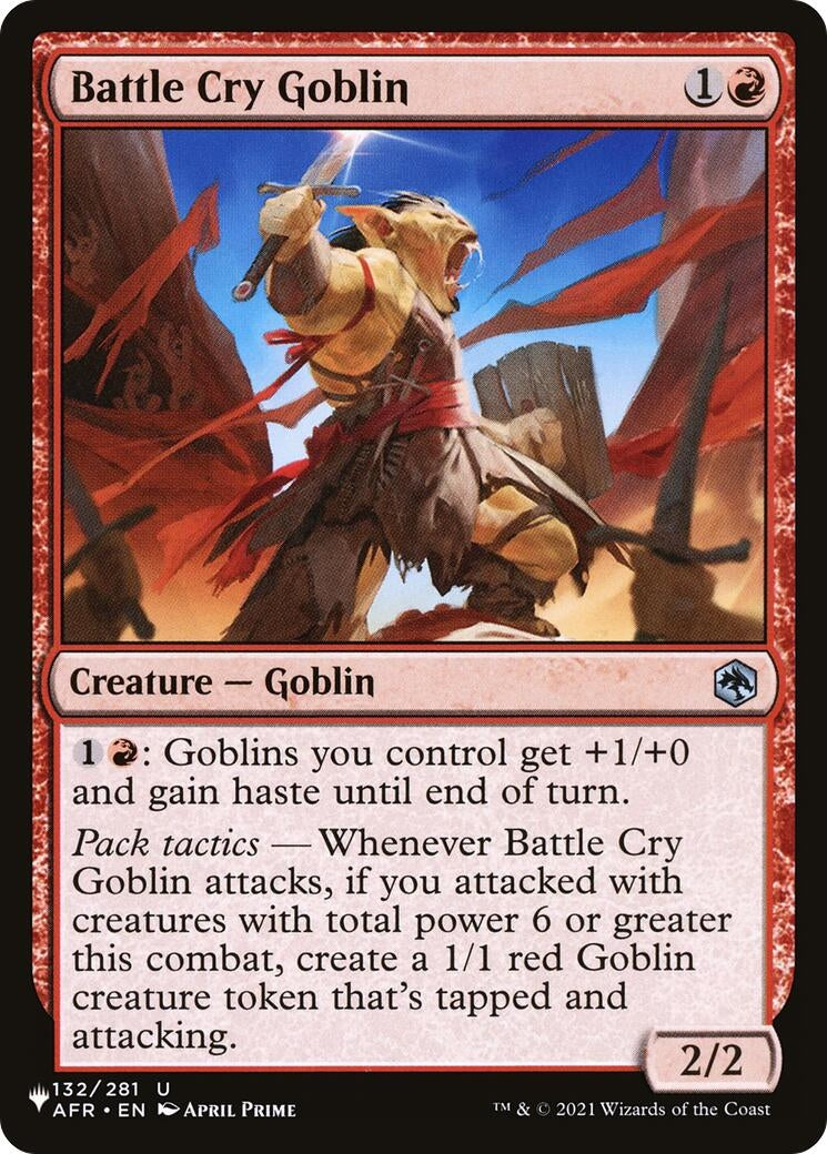 Image for Battle Cry Goblin (132/281) (LIST) - Magic: The Gathering