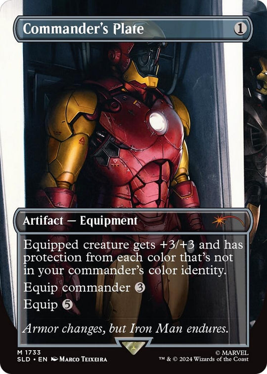 Image for Commander's Plate (1733) (Rainbow Foil) (1733) (SLD) - Magic: The Gathering
