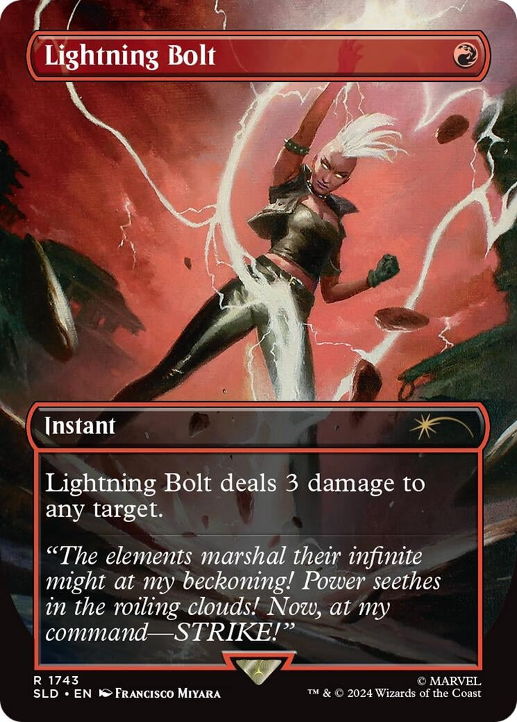 Image for Lightning Bolt (1743) (Rainbow Foil) (1743) - Magic: The Gathering
