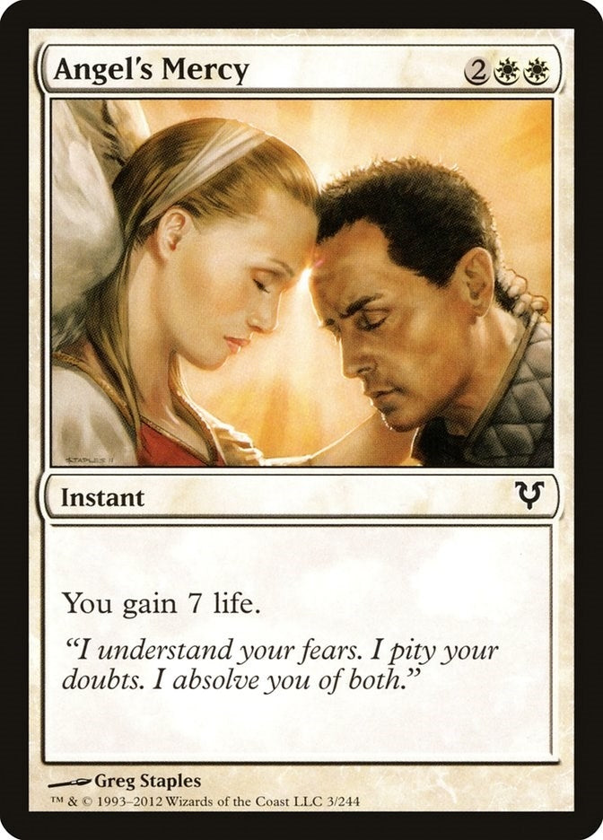 Image for Angel's Mercy (3) (AVR) - Magic: The Gathering