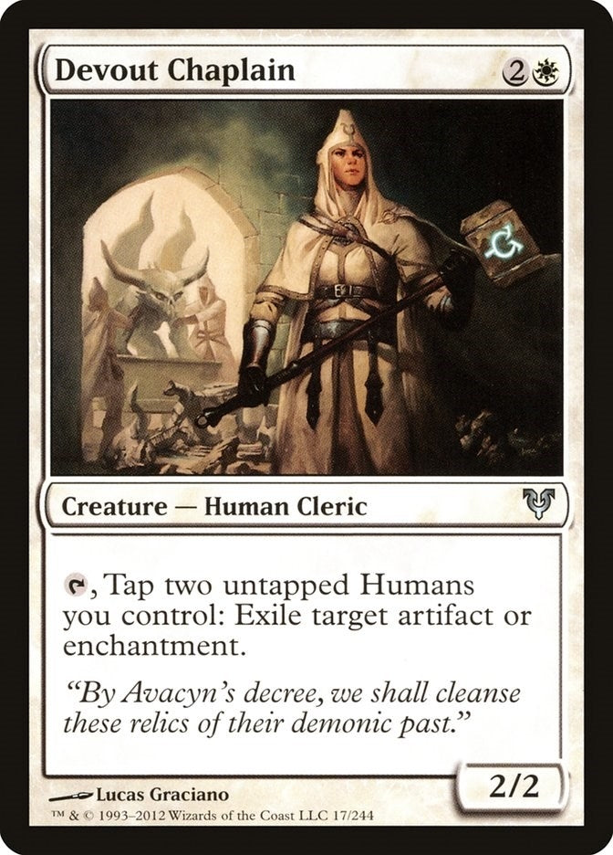 Image for Devout Chaplain (17) - Magic: The Gathering