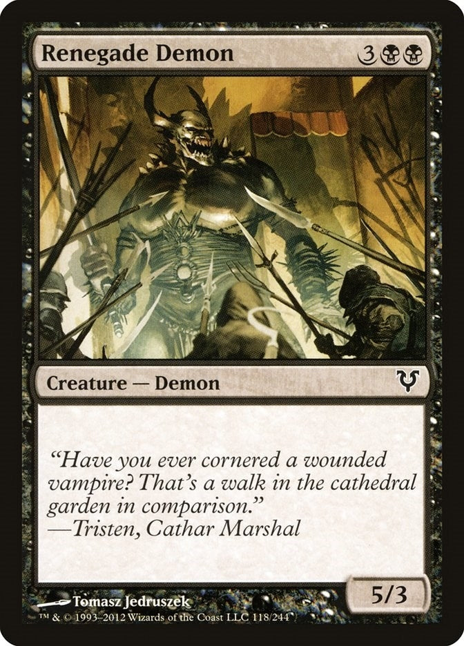 Image for Renegade Demon (118) (AVR) - Magic: The Gathering
