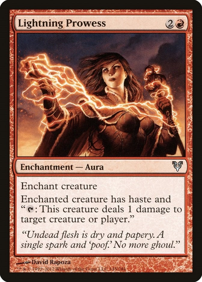 Image for Lightning Prowess (145) (AVR) - Magic: The Gathering
