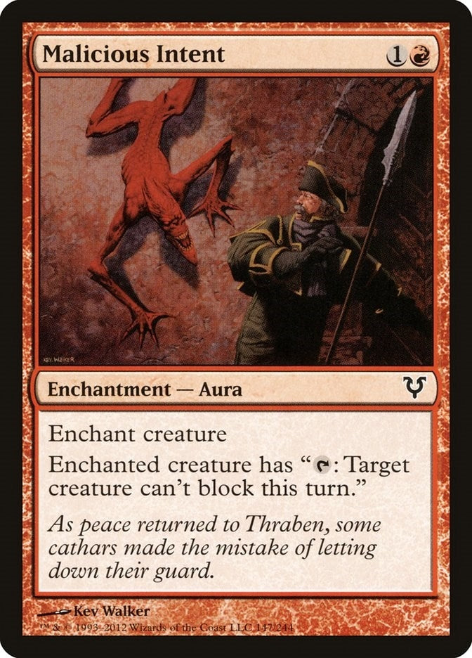 Image for Malicious Intent (147) - Magic: The Gathering