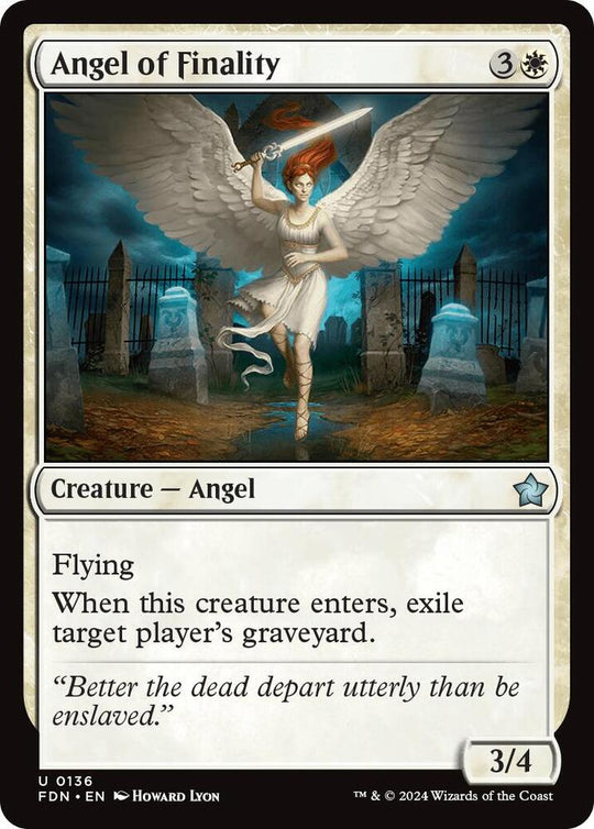 Image for Angel of Finality (136) (FDN) - Magic: The Gathering