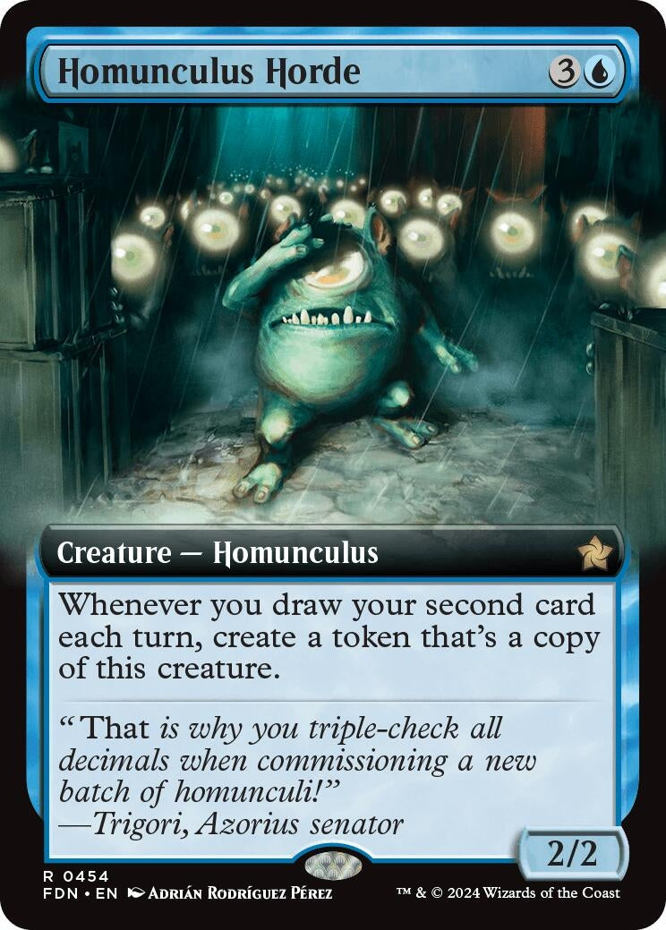 Image for Homunculus Horde (Extended Art) (454) - Magic: The Gathering