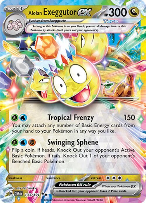 Image for Alolan Exeggutor ex (133/191) (SSP) - Pokemon