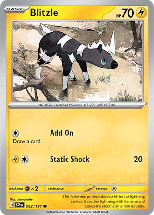 Image for Blitzle (062/191) (SSP) - Pokemon