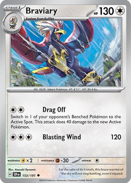 Image for Braviary (153/191) (SSP) - Pokemon