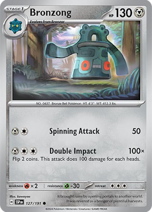 Image for Bronzong (127/191) (SSP) - Pokemon