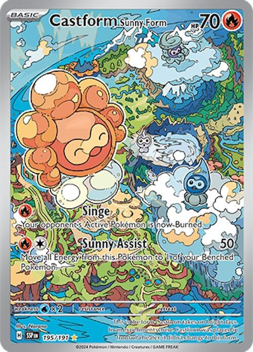Image for Castform Sunny Form (195/191) (SSP) - Pokemon