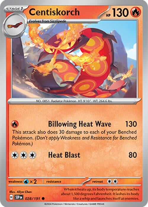 Image for Centiskorch (028/191) (SSP) - Pokemon