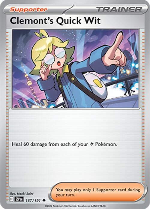 Image for Clemont's Quick Wit (167/191) (SSP) - Pokemon