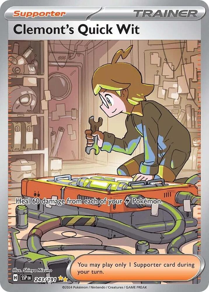 Image for Clemont's Quick Wit (243/191) (SSP) - Pokemon