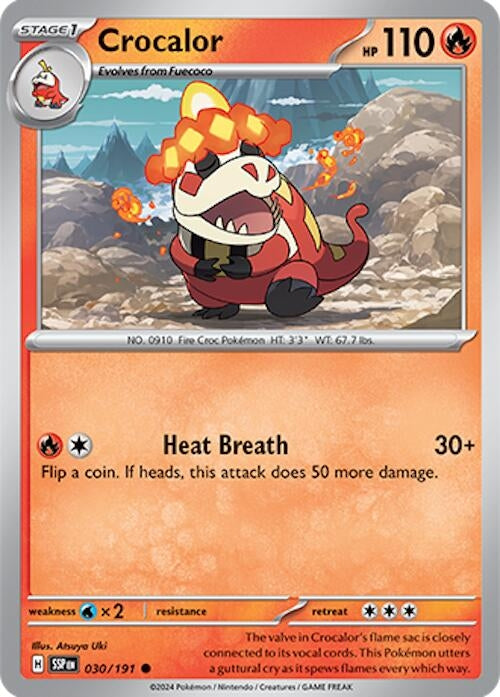 Image for Crocalor (030/191) (SSP) - Pokemon
