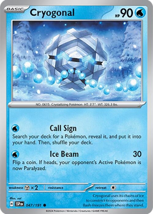 Image for Cryogonal (047/191) (SSP) - Pokemon